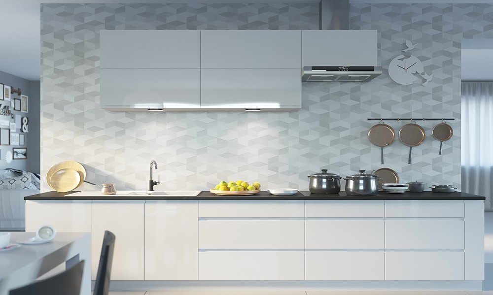 Kuchynská linka Florence lesk korpus grey dvierka ICA0102